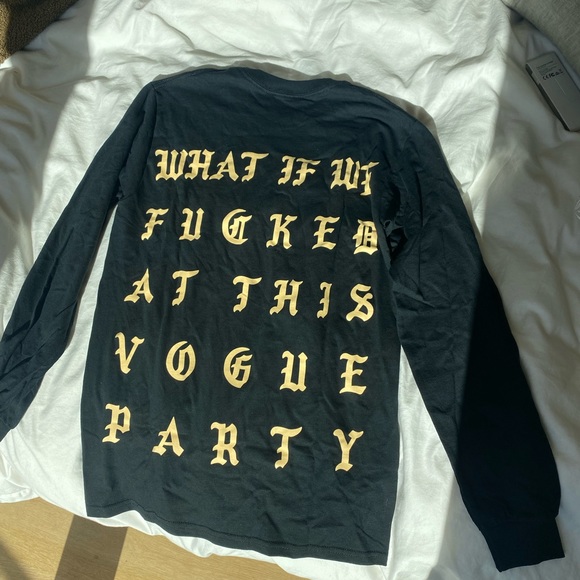 Authentic YEEZY “what if we fucked at this vogue party” - Picture 2 of 3